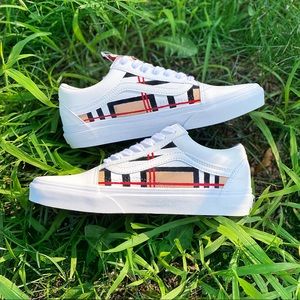 Custom Burberry Inspired Old Skool Vans